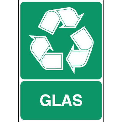 Panneau de signalisation pour tri sélectif - Verre Panneau de signalisation pour tri sélectif - Verre
