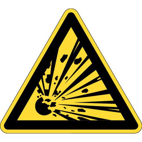 Panneau de danger - Danger matières explosives - Rigide Panneau de danger - Danger matières explosives - Rigide
