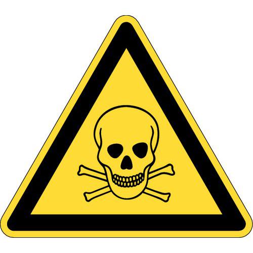 Panneau de danger- Danger matières toxiques - Rigide Panneau de danger- Danger matières toxiques - Rigide