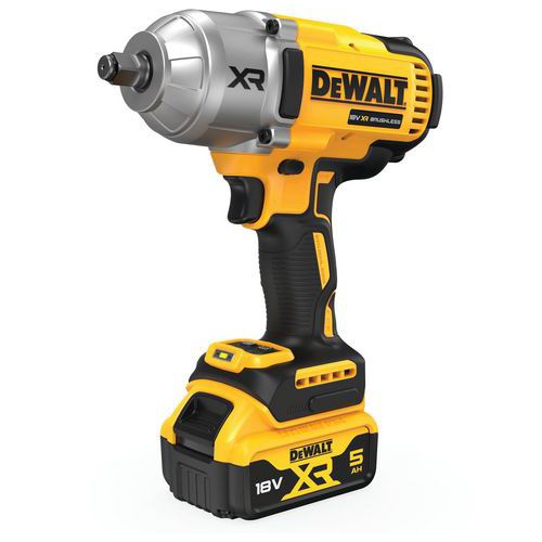 Slagmoersleutel 1/2 XR 18V 5Ah 1396Nm +2 accu's + lader - Dewalt