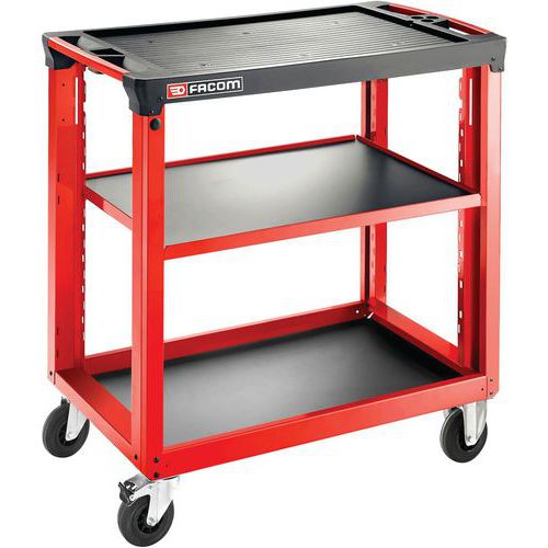 Werkplaatswagen 3 planken M4 Rood - Facom