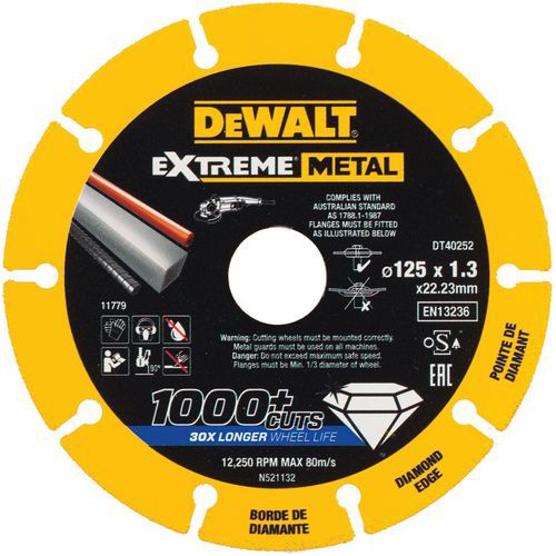 Disque Extreme Metal - Dewalt Disque Extreme Metal - Dewalt