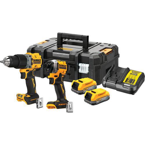 Kit 2 outils XR 18V 1,7Ah +2 batteries +chargeur - Dewalt