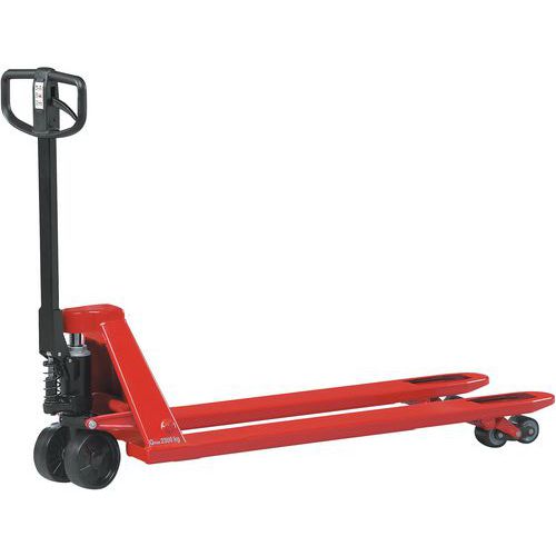 Transpalette manuel à frein - Fourche longueur 1220 mm - Force 3000 kg Transpalette manuel à frein - Fourche longueur 1220 mm - Force 3000 kg