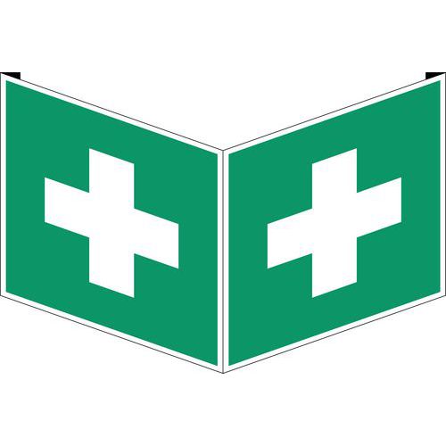 Panneau d'évacuation-secours -Premier secours - Rigide