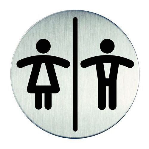 Design-pictogram rond Ø 83 mm - Heren/Dames - Durable Design-pictogram rond Ø 83 mm - Heren/Dames - Durable