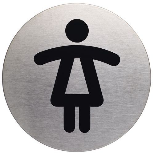 Design-pictogram rond Ø 83 mm - Dames - Durable Design-pictogram rond Ø 83 mm - Dames - Durable