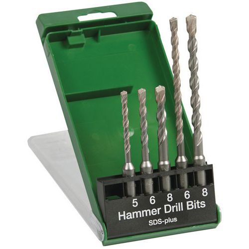 Hamerboren 2 Snijder Set 5 -Sds+Ø5/6/8x110 Ø6/8x160 Mm - Hikoki