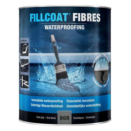 Fibres réparation étanchéité pour toiture tous supports gris foncé - Rust-Oleum Fibres réparation étanchéité pour toiture tous supports gris foncé - Rust-Oleum