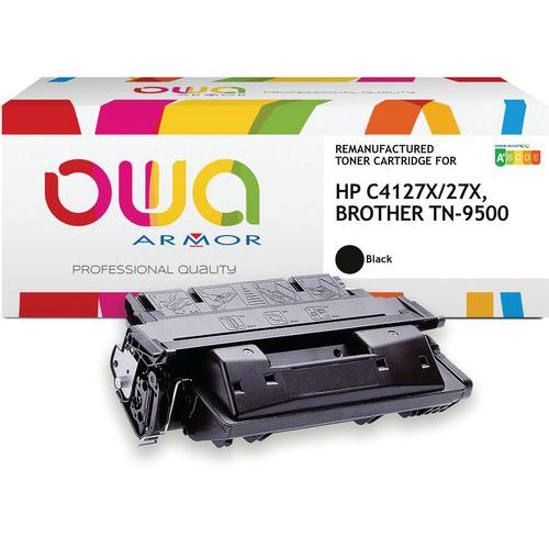 Toner remanufacturé Brother TN-9500, HP C4127X - Noir - Owa Toner remanufacturé Brother TN-9500, HP C4127X - Noir - Owa
