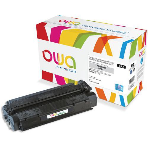 Toner refurbished HP C7115X - Canon EP-25 - Zwart - Owa Toner refurbished HP C7115X - Canon EP-25 - Zwart - Owa