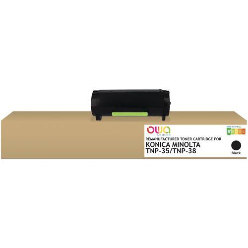 Toner refurbished Konica Minolta TNP-35 - Zwart - Owa Toner refurbished Konica Minolta TNP-35 - Zwart - Owa