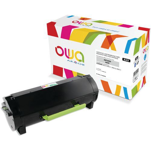 Toner remanufacturé Lexmark 60F5X00 - Noir - Owa Toner remanufacturé Lexmark 60F5X00 - Noir - Owa