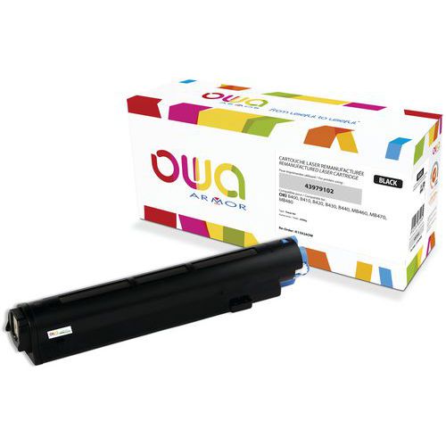 Toner remanufacturé OKI 43979102 - Noir - Owa Toner remanufacturé OKI 43979102 - Noir - Owa
