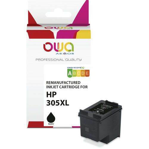 Inktcartridge refurbished HP 305XL - zwart - OWA Inktcartridge refurbished HP 305XL - zwart - OWA