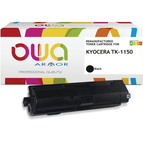 Toner remanufacturé Kyocera TK-1150 - Noir - Owa Toner remanufacturé Kyocera TK-1150 - Noir - Owa