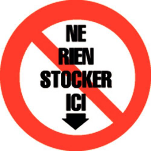 Verbodsbord - 'Niets hierop zetten' - Hard Verbodsbord - 'Niets hierop zetten' - Hard
