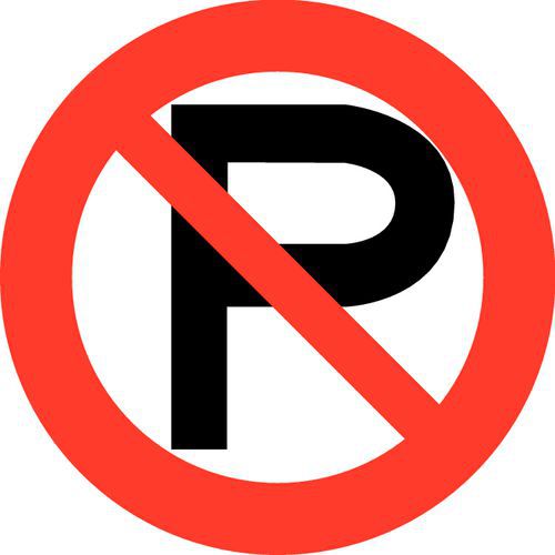 Verbodsbord - Verboden te parkeren - Hard Verbodsbord - Verboden te parkeren - Hard