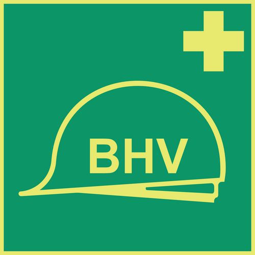 Fotoluminiscent bord - BHV - Zelfklevend Fotoluminiscent bord - BHV - Zelfklevend