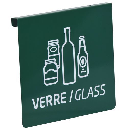 Signalisatieplaat afvalsortering voor Tubag - glas Rossignol Signalisatieplaat afvalsortering voor Tubag - glas Rossignol