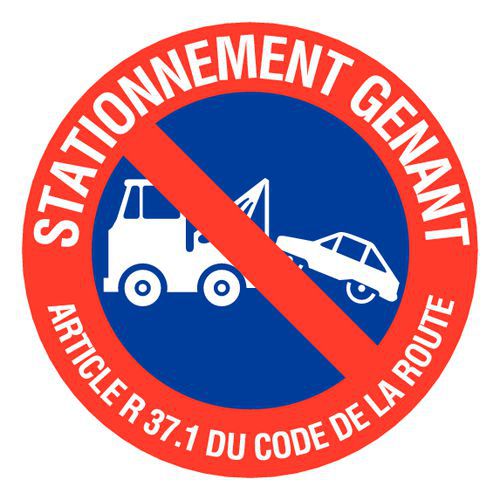 Verbodsbord - Parkeren hinderlijk - Hard