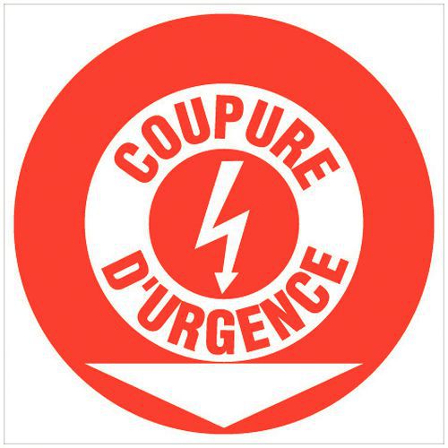 Panneau anti-incendie - Coupure d'urgence - Rigide Panneau anti-incendie - Coupure d'urgence - Rigide
