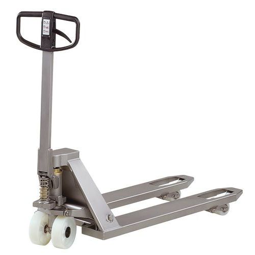 Transpalette manuel inox - Fourche longueur 1000 mm - Force 2000 kg Transpalette manuel inox - Fourche longueur 1000 mm - Force 2000 kg