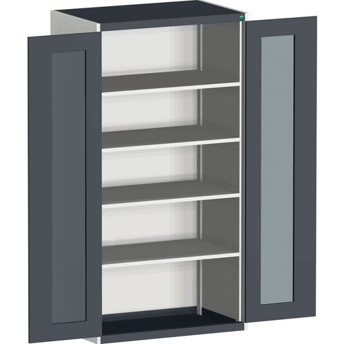 Armoire à portes transparentes Cubio 1050x650x2000mm - Bott