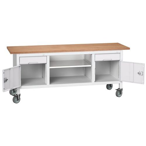 Etabli Monobloc Roulant Verso 2000 x 600 M31 - Bott Etabli Monobloc Roulant Verso 2000 x 600 M31 - Bott