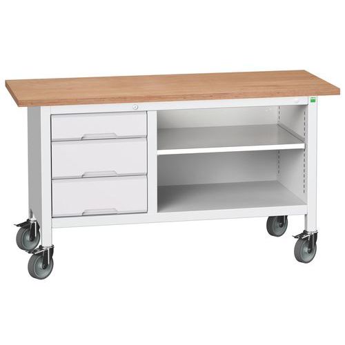 Verrijdbaar werkbank uit één stuk Verso 1500x600 M12 - Bott Verrijdbaar werkbank uit één stuk Verso 1500x600 M12 - Bott