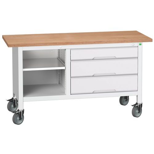 Verrijdbaar werkbank uit één stuk Verso 1500x600 M13 - Bott Verrijdbaar werkbank uit één stuk Verso 1500x600 M13 - Bott