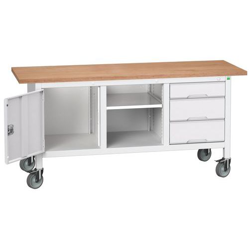 Verrijdbaar werkbank uit één stuk Verso 1750x600 M20 - Bott Verrijdbaar werkbank uit één stuk Verso 1750x600 M20 - Bott