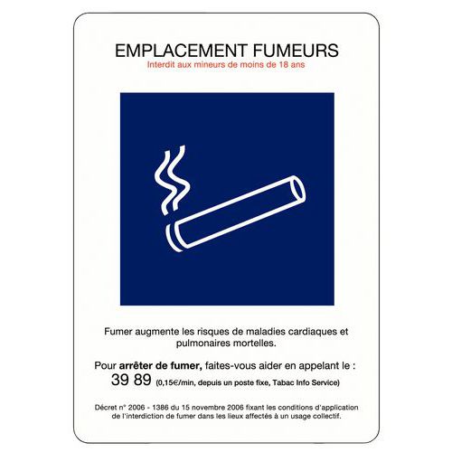 Pictogramme Zone fumeur - A5 Pictogramme Zone fumeur - A5