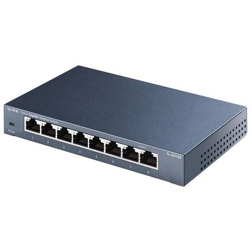 Switch voor bureau 8 poorten Gigabit - TL-SG108 - TP-link Switch voor bureau 8 poorten Gigabit - TL-SG108 - TP-link