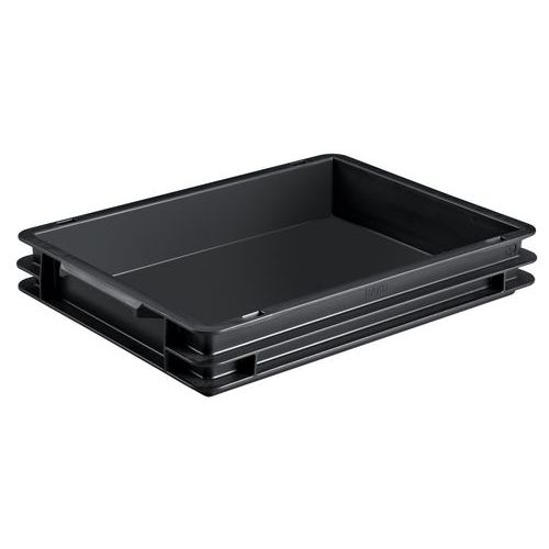 Euronorm-bak ESD, Totale inhoud: 6 L, Stapelbaar: ja, Totale hoogte: 65 mm, Totale breedte: 300 mm