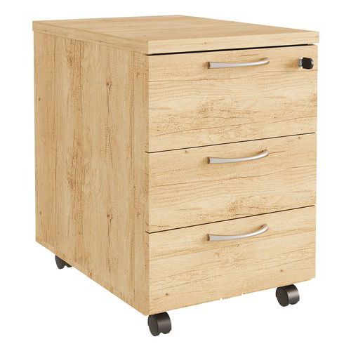 Caisson mobile bois 3 tiroirs Buronomic Caisson mobile bois 3 tiroirs Buronomic