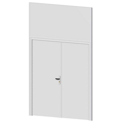 Deur voor scheidingswand in melamine - Vol paneel - Hoogte 3,03 m Deur voor scheidingswand in melamine - Vol paneel - Hoogte 3,03 m