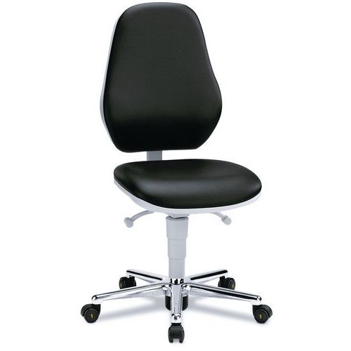 Werkplaatsstoel voor steriele ruimte Basic, op wielen_Bimos Werkplaatsstoel voor steriele ruimte Basic, op wielen_Bimos