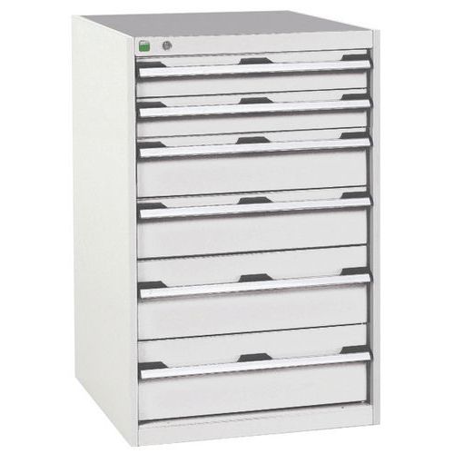 Armoire d'atelier à tiroirs cubio SL-6510-6.1 - Bott