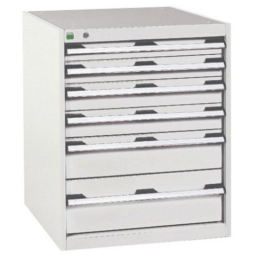 Armoire d'atelier à tiroirs cubio SL-658-6.1 - Bott
