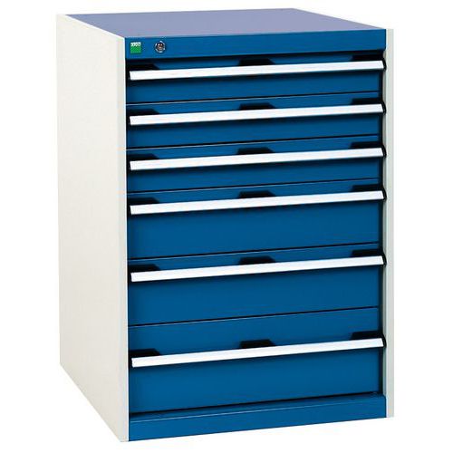 Armoire d'atelier à tiroirs cubio SL-659-6.1 - Bott