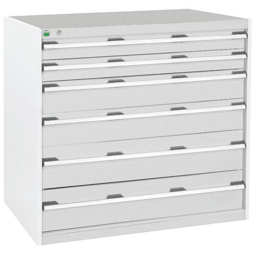 Armoire à 6 tiroirs Cubio - 1050x650x1000mm - Bott