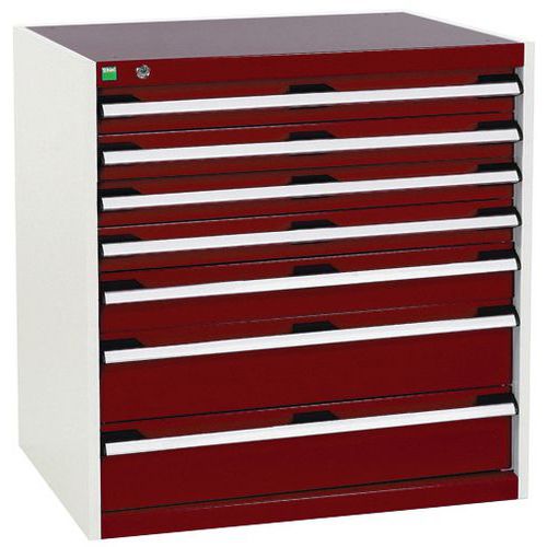 Armoire à tiroirs Cubio - 800x800x650mm - Bott
