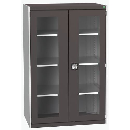Armoire à portes transparentes Cubio 1050x650x2000mm - Bott