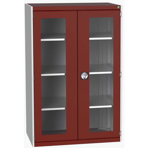 Armoire à portes transparentes Cubio 1050x650x2000mm - Bott