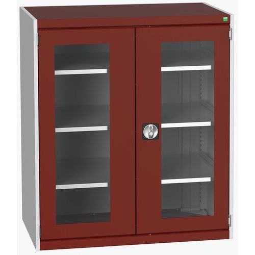 Armoire à portes transparentes Cubio 1050x650x1200mm - Bott