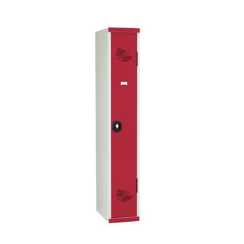 Vestiaire penderie Seamline Optimum® 1 colonne 300 mm - socle - Acial