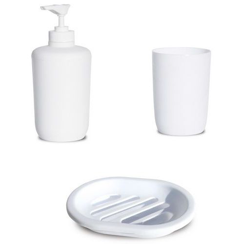 Set à poser 3 pièces - Blanc Plastique - Arvix Set à poser 3 pièces - Blanc Plastique - Arvix