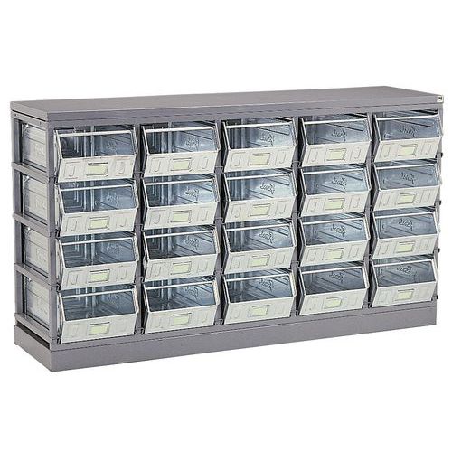 Rack de rangement pour bacs à bec et caisses 