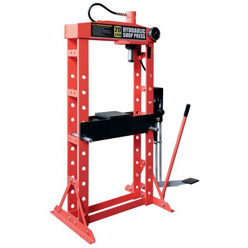 Werkplaatspers hydraulische van 12 tot 50 T Werkplaatspers hydraulische van 12 tot 50 T